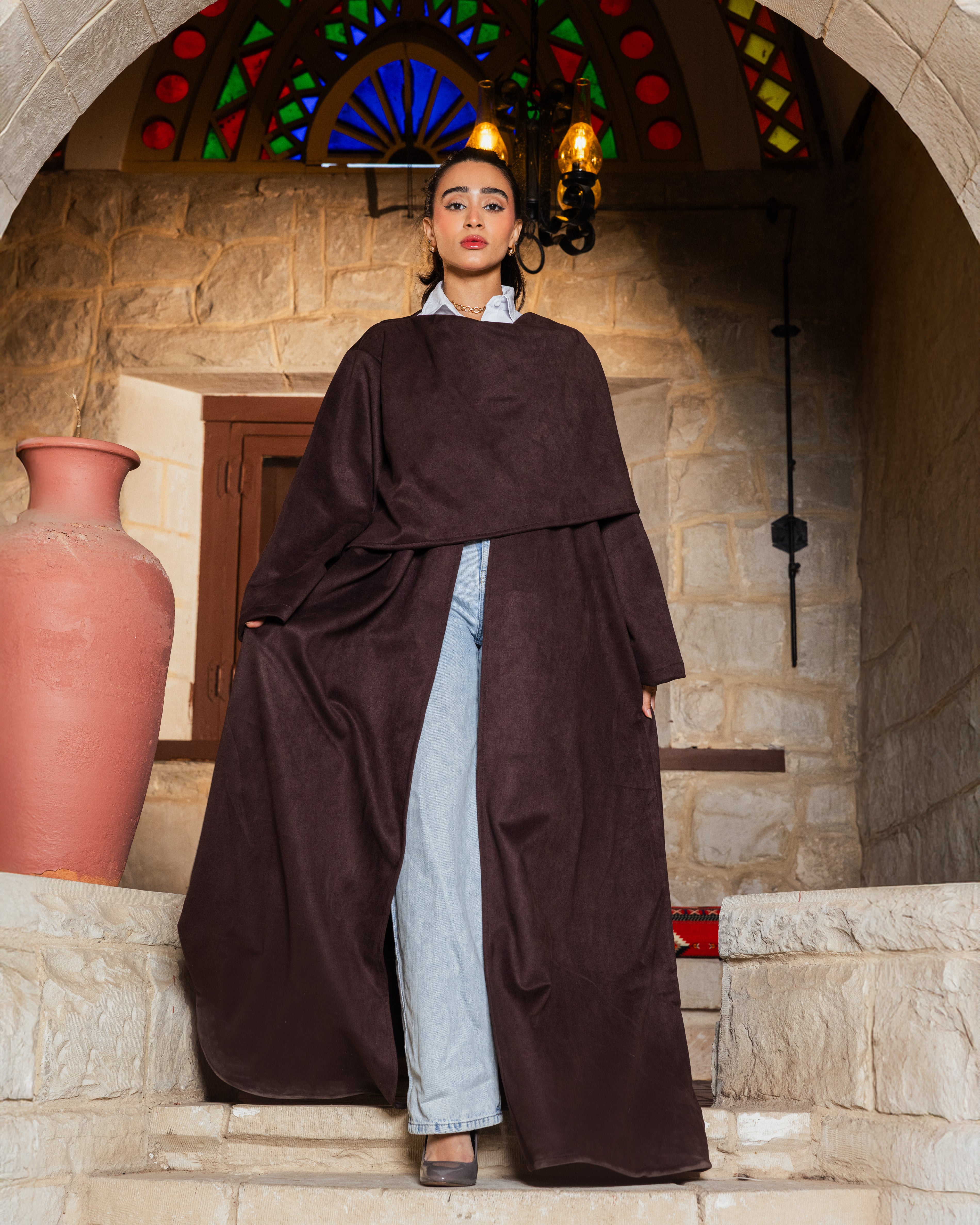 Wrap Abaya - Brown