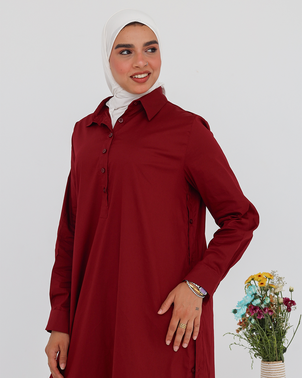 The Everyday Shirt - Burgandy
