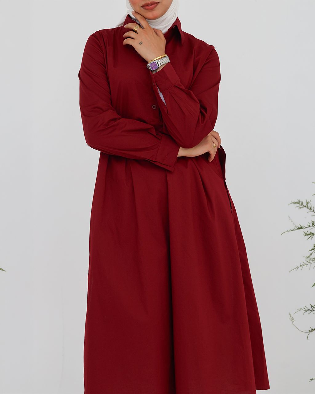 The Everyday Shirt - Burgandy