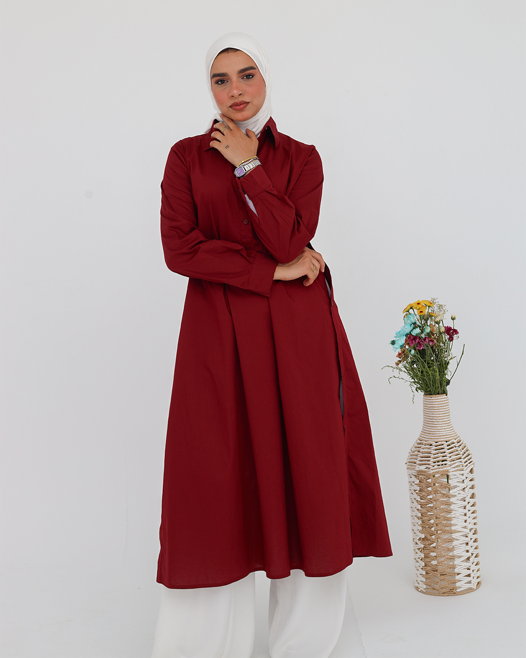 The Everyday Shirt - Burgandy