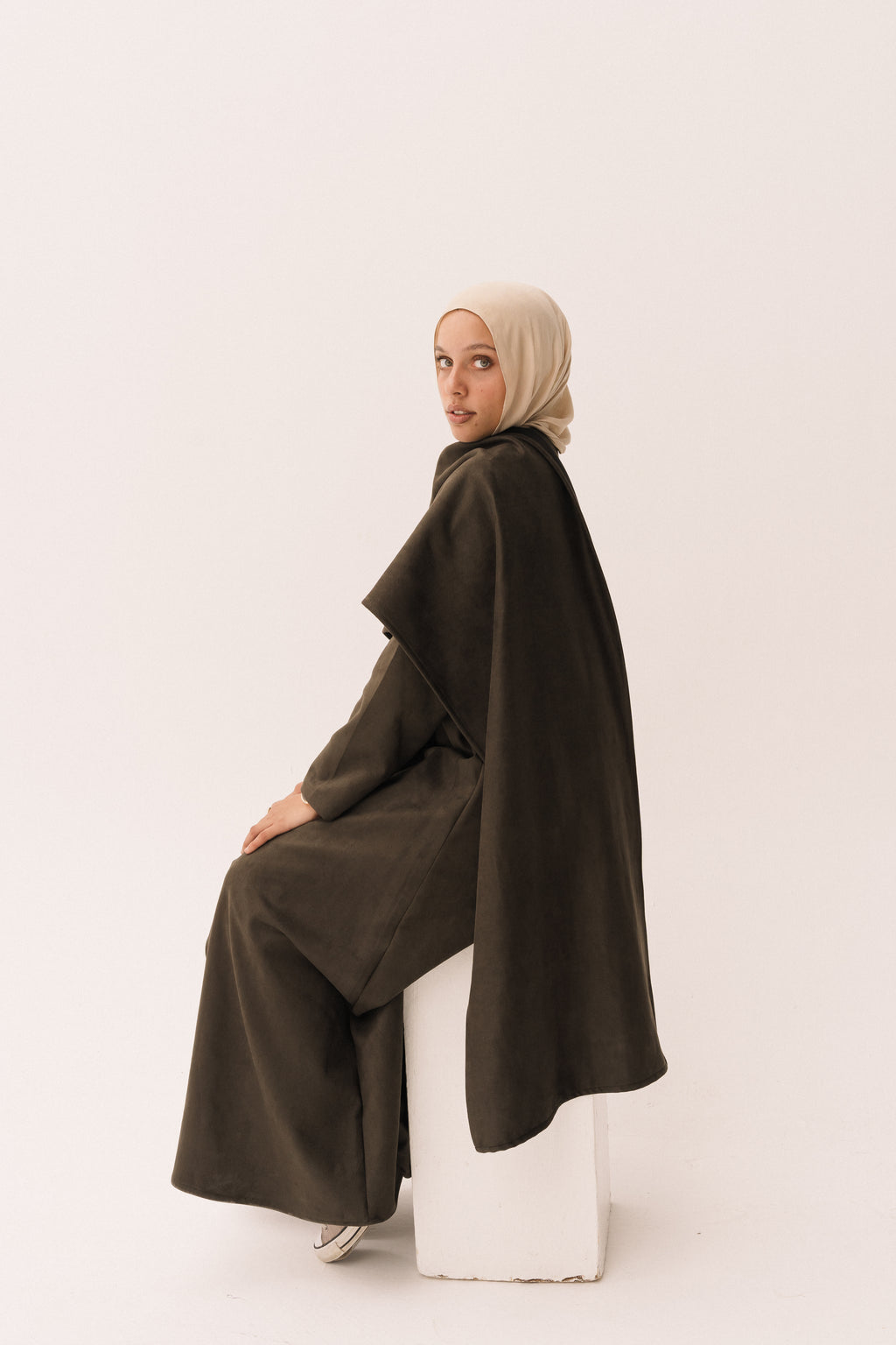 Wrap Abaya - Dark Olive