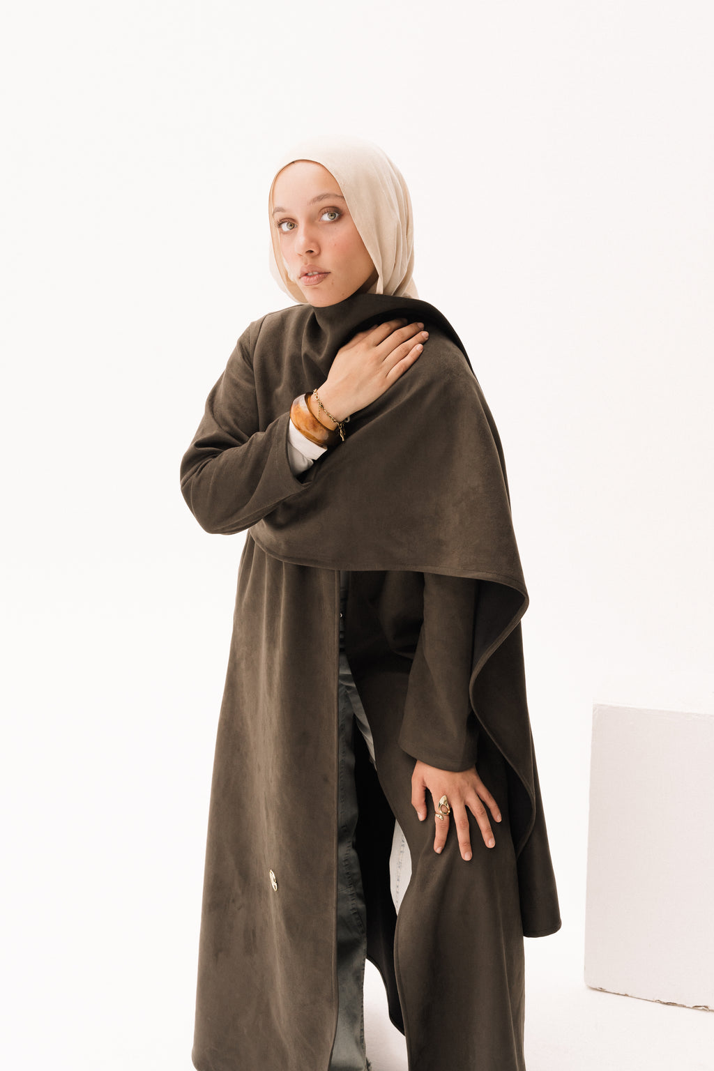 Wrap Abaya - Dark Olive
