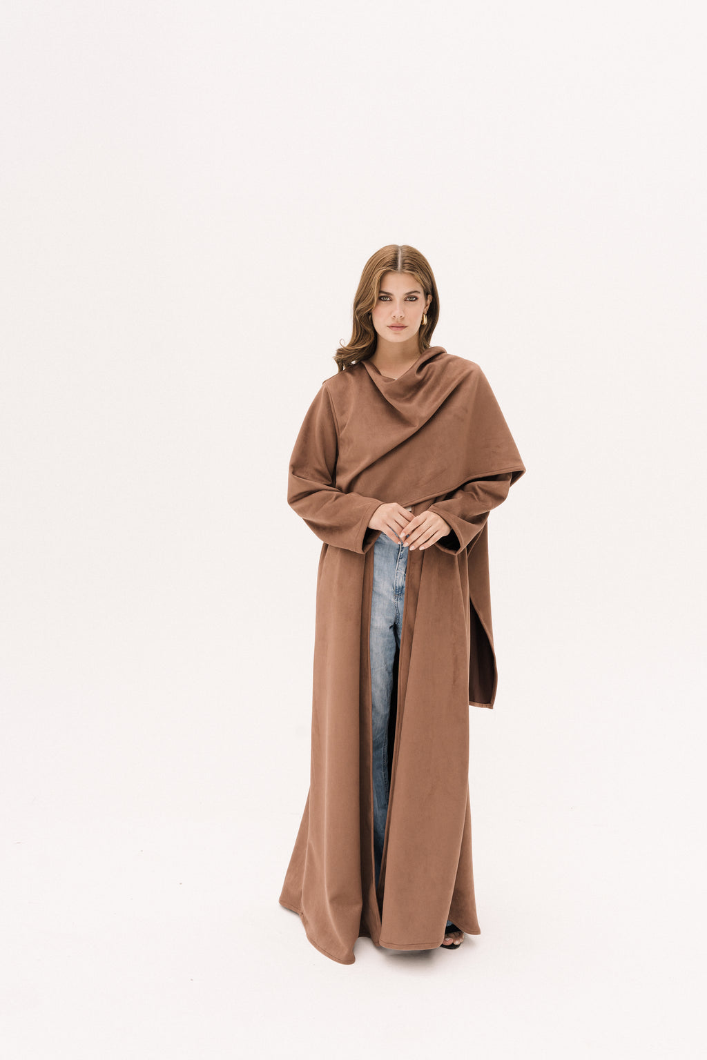 Wrap Abaya - Brown