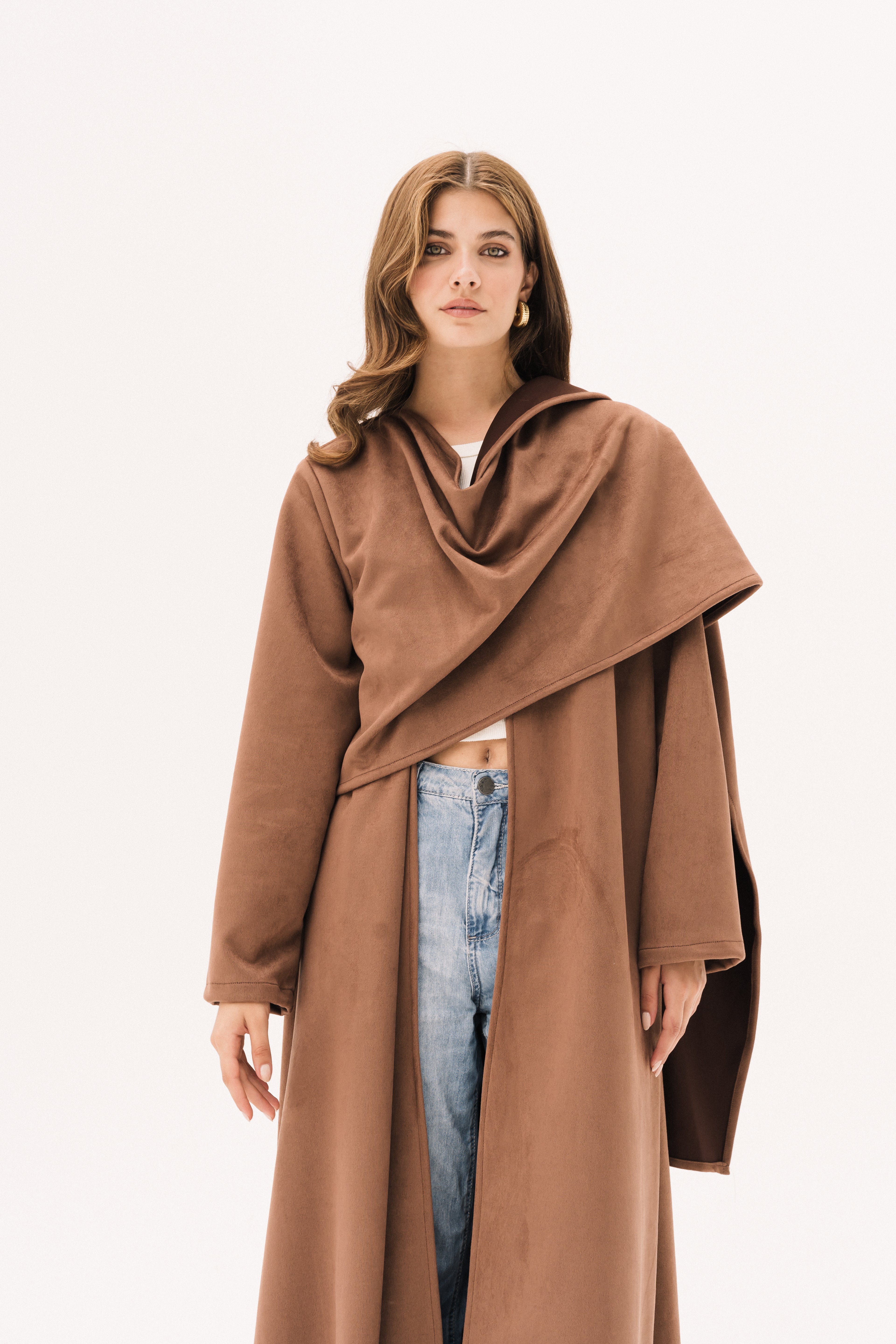 Wrap Abaya - Brown