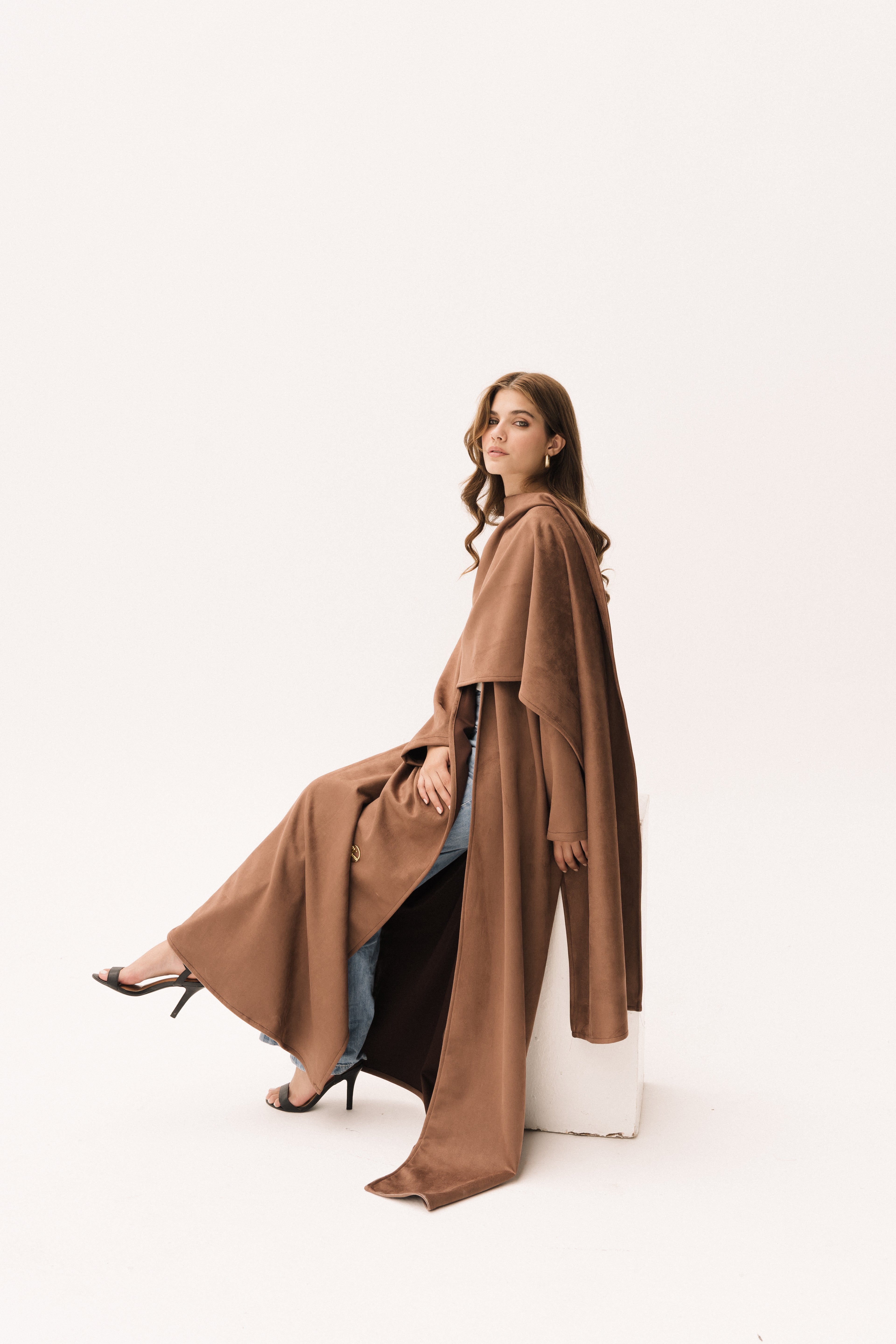 Wrap Abaya - Brown